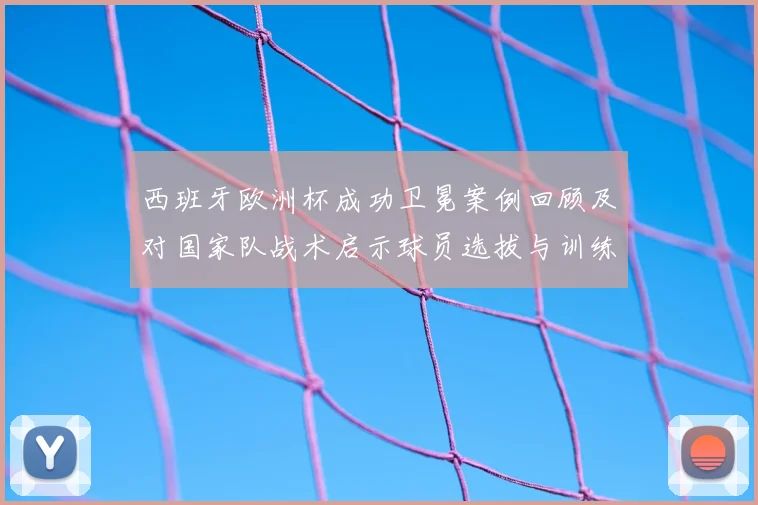西班牙欧洲杯成功卫冕案例回顾及对国家队战术启示球员选拔与训练