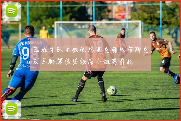 西班牙队主教练恩里克确认布斯克茨因脚踝伤势缺席小组赛首轮